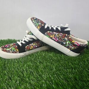 Super Mario Kids Canvas Shoes Toddler Youth Size 5 Cartoon Character Sneakers